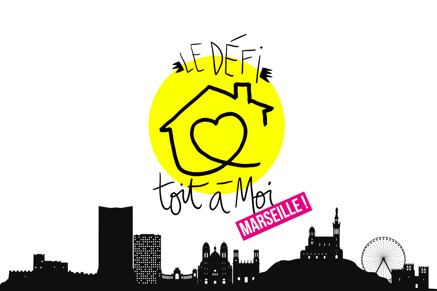 logo jaune du défi toit à moi Marseille
