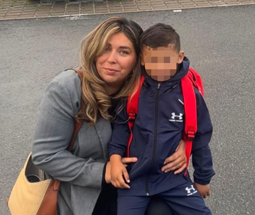 portrait de shona et son fils