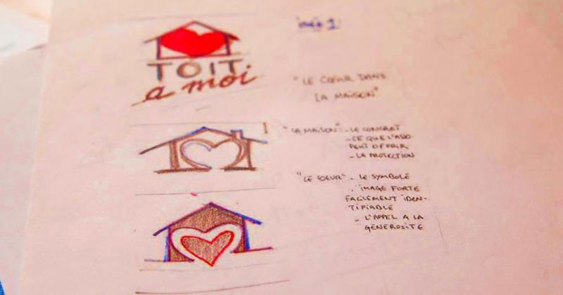 Différents tests de logo Toit à Moi Différents tests de logo Toit à Moi