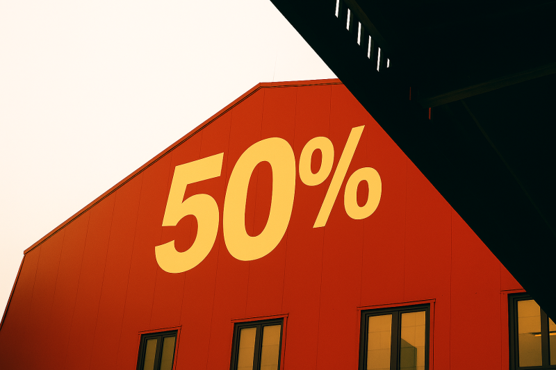 50% de l'objectif sont déjà atteints