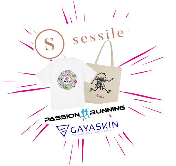  visuel de la boutique courir pour toit, logo de passion running, logo et gayaskin, logo de sessile