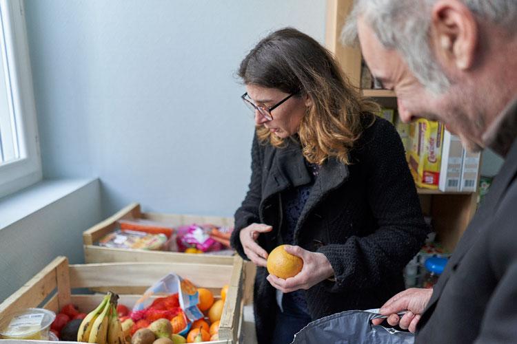 Distribution alimentaire à l'épicerie