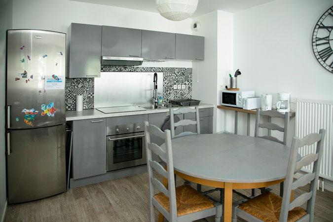La cuisine d'un logement tremplin lillois La cuisine d'un logement tremplin lillois