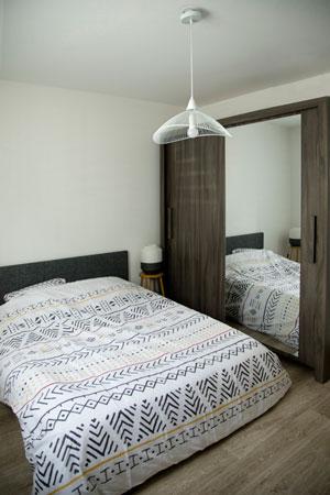 La chambre d'un logement tremplin lillois La chambre d'un logement tremplin lillois
