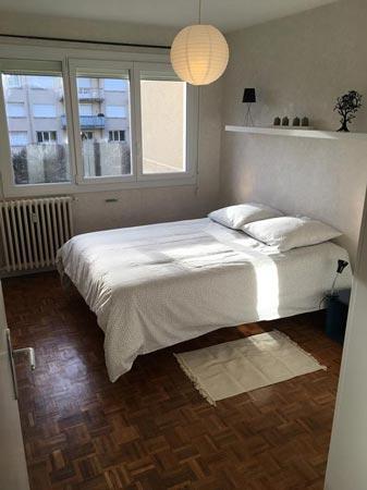 Photo de la chambre d'un appartement angevin 