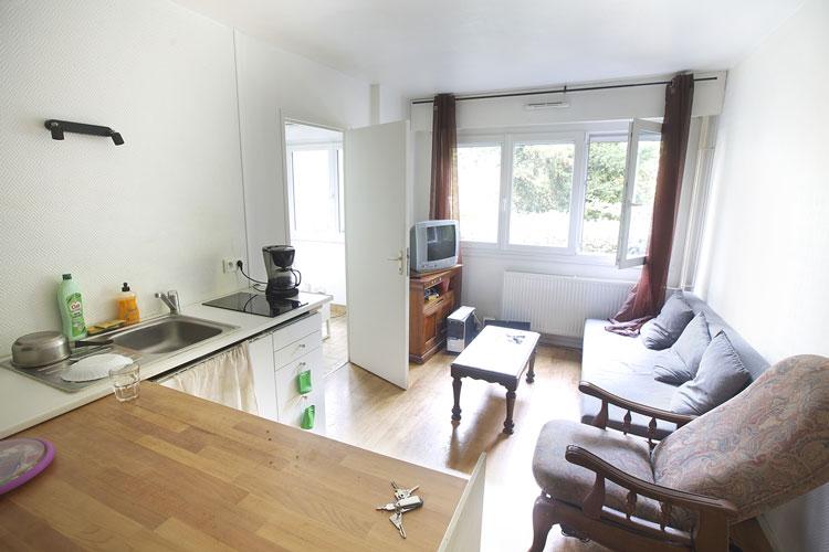 Photo du salon d'un logement Toit à Moi à Nantes Photo du salon d'un logement Toit à Moi à Nantes