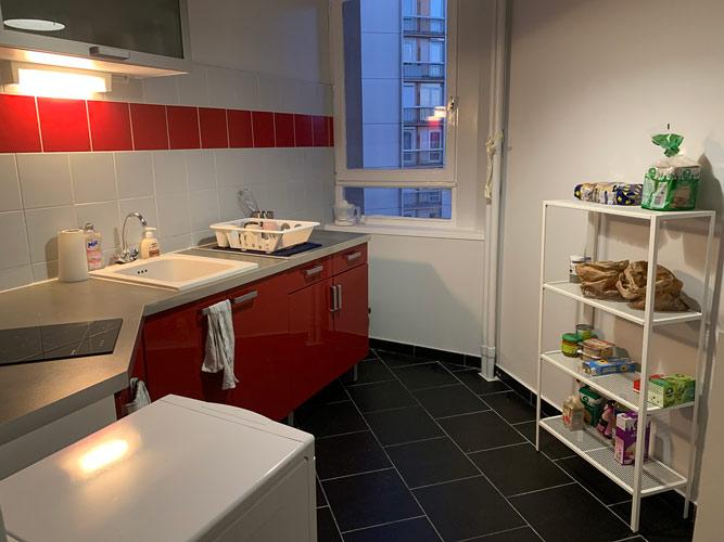 Photo de la cuisine d'un logement-tremplin Toit à Moi à Rouen