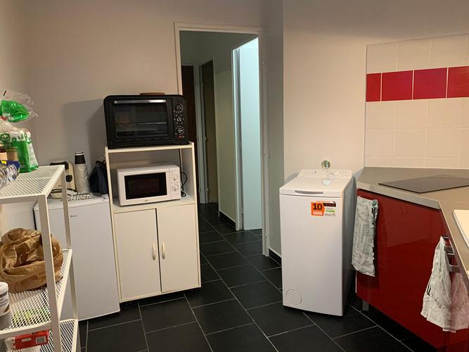 Photo de la cuisine d'un logement-tremplin Toit à Moi à Rouen