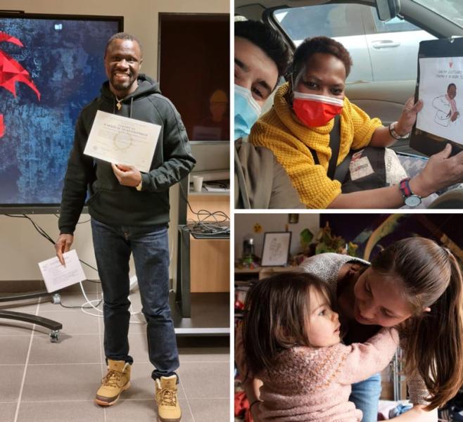 portraits de quelques personnes accompagnées sur l'antenne angevine